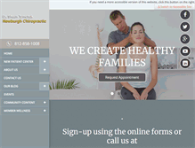 Tablet Screenshot of newburghchiropractic.com